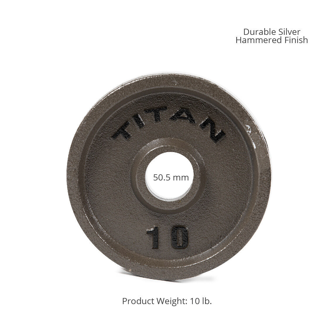 Scratch and Dent - Cast Iron Olympic Weight Plates | 10 LB Pair - FINAL SALE - view 3