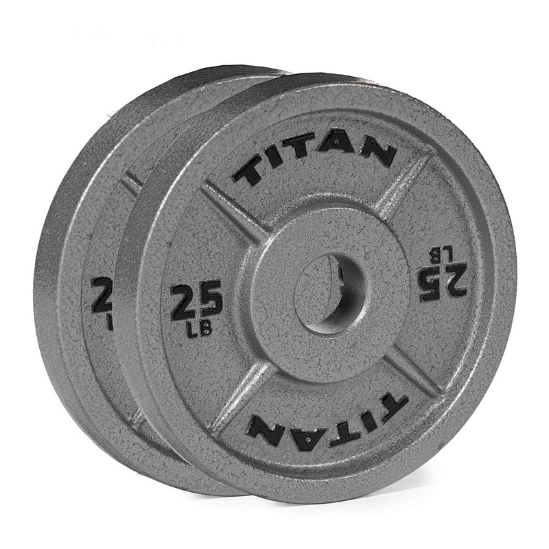 25 LB Cast Iron Olympic Plates - Pair