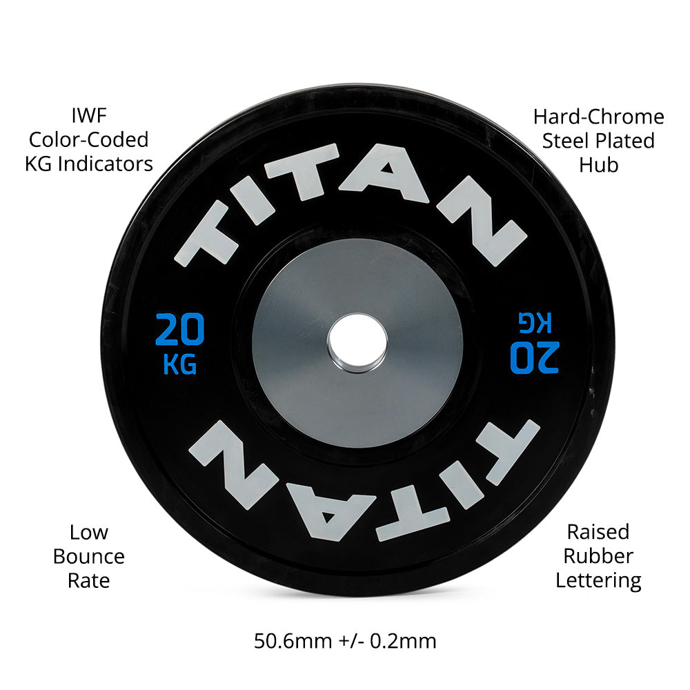 140 KG Set Elite Bumper Plates
