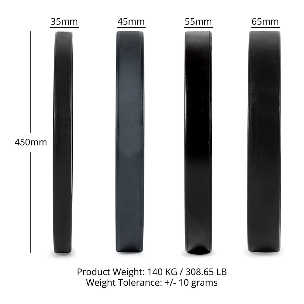140 KG Set Elite Bumper Plates - view 8