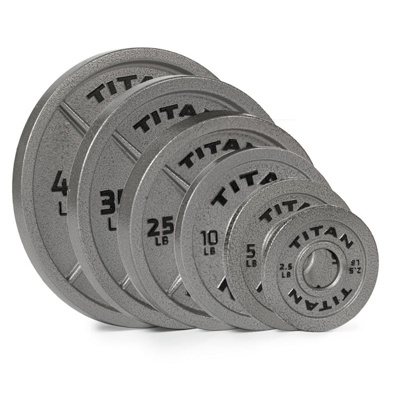 245 LB Cast Iron Olympic Plate Set