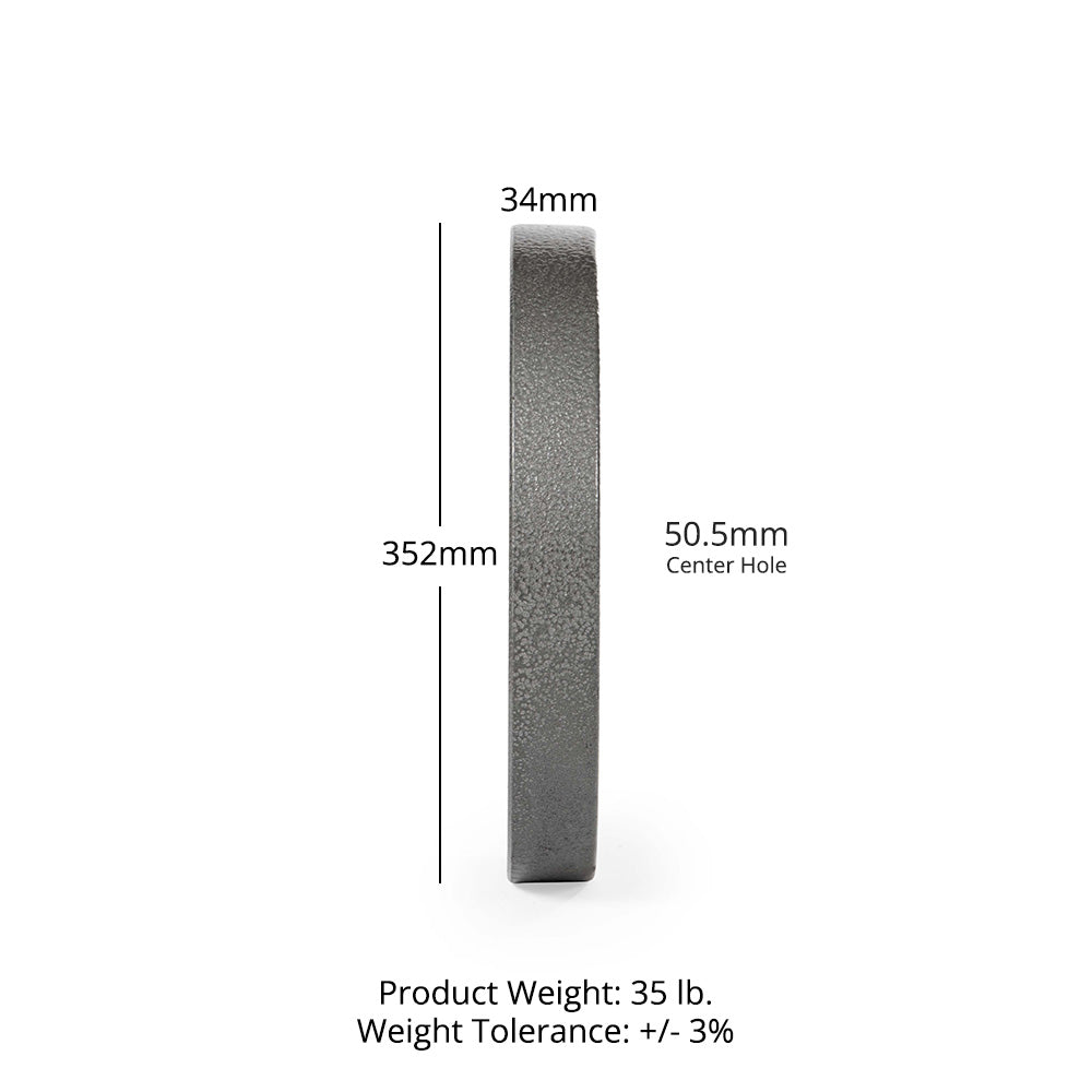 35 LB Cast Iron Olympic Plate - Single - view 9