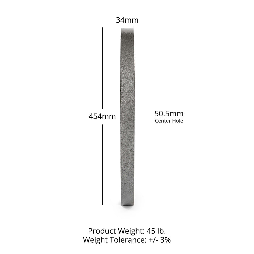 45 LB Cast Iron Olympic Plate - Single - view 9