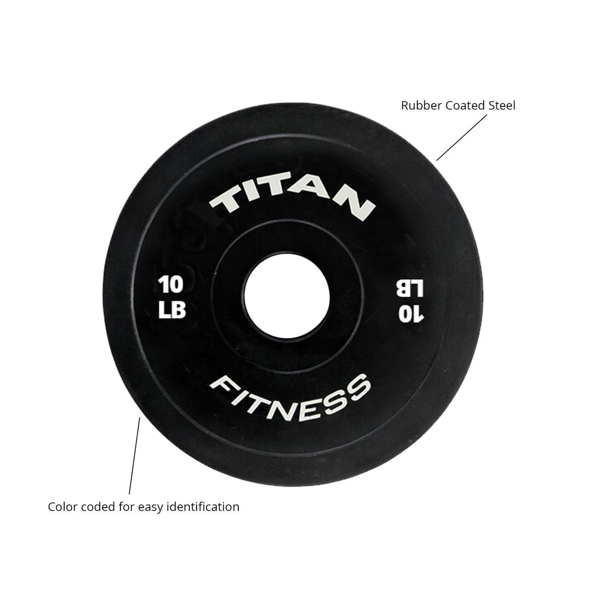 Scratch and Dent - 10 LB Pair Black Change Plates - FINAL SALE - view 3