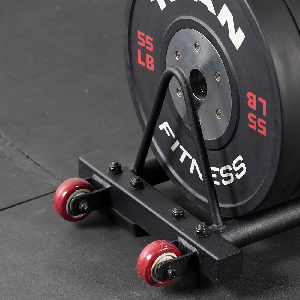 Horizontal Weight Plate Storage With Wheels