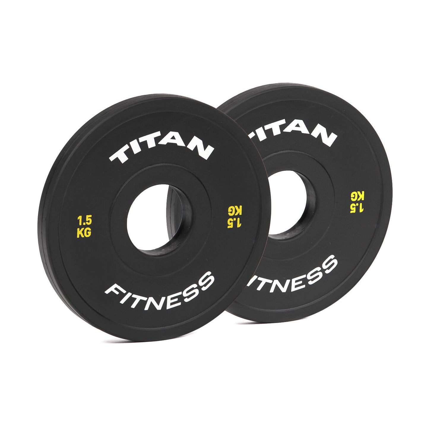 Scratch and Dent - 1.5 KG Pair Black Change Plates - FINAL SALE - view 1