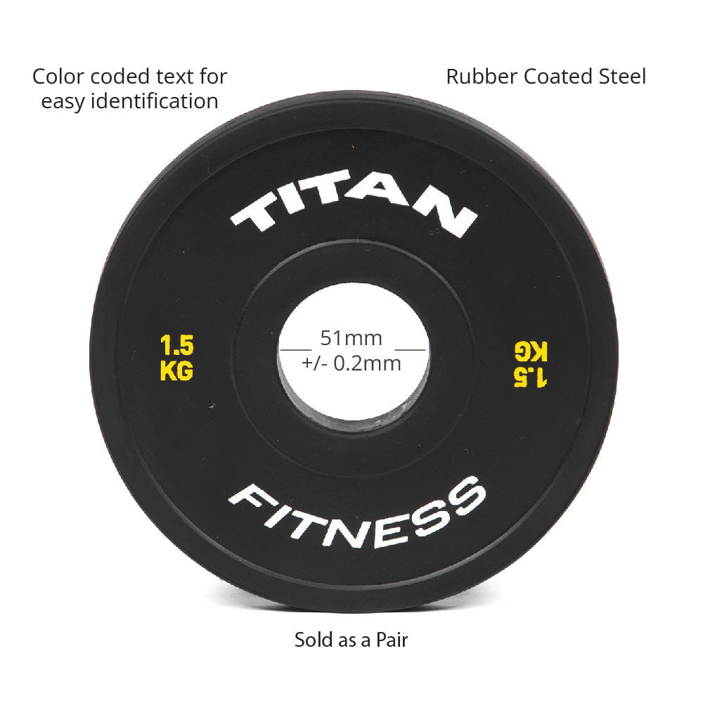 1.5 KG Pair Black Change Plates - view 3