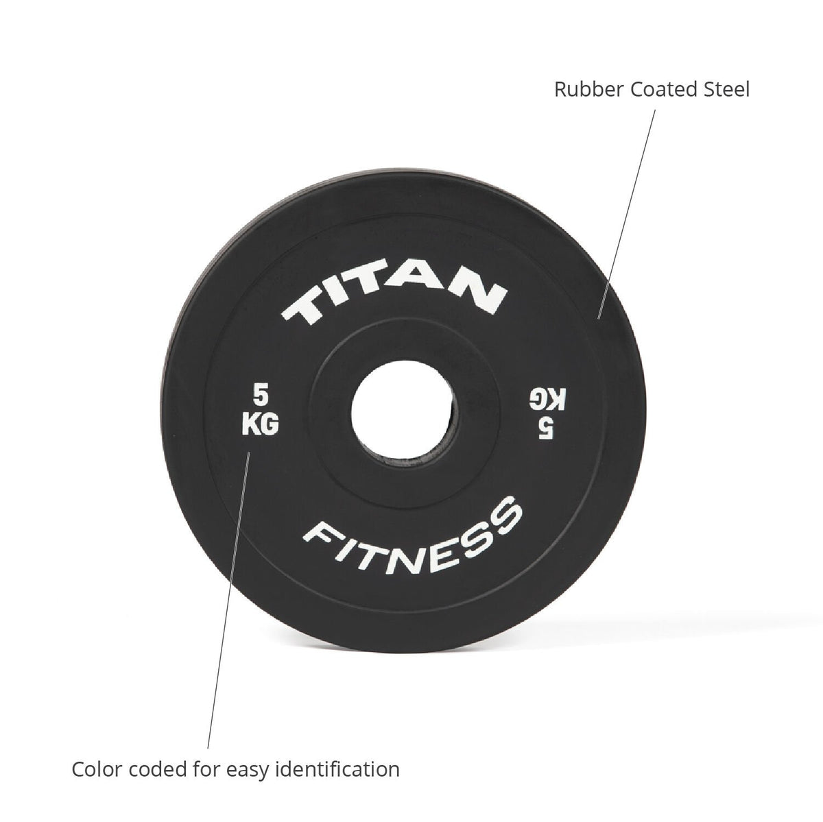 Scratch and Dent - 5 KG Pair Black Change Plates - FINAL SALE - view 4