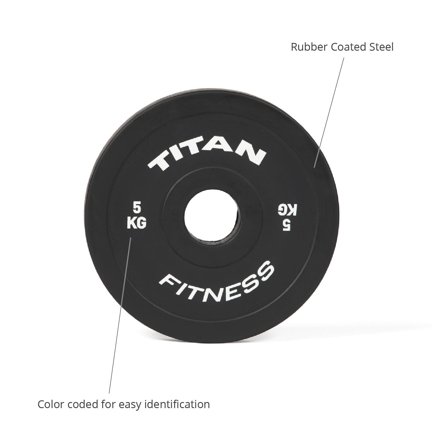 Scratch and Dent - 5 KG Pair Black Change Plates - FINAL SALE