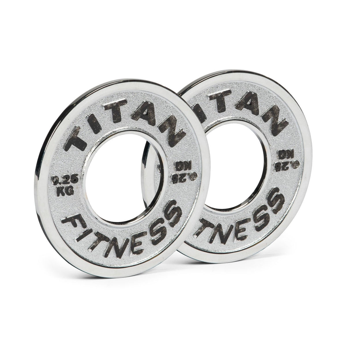 SCRATCH AND DENT - Pair of 0.25KG Calibrated Steel Plates - FINAL SALE - view 1