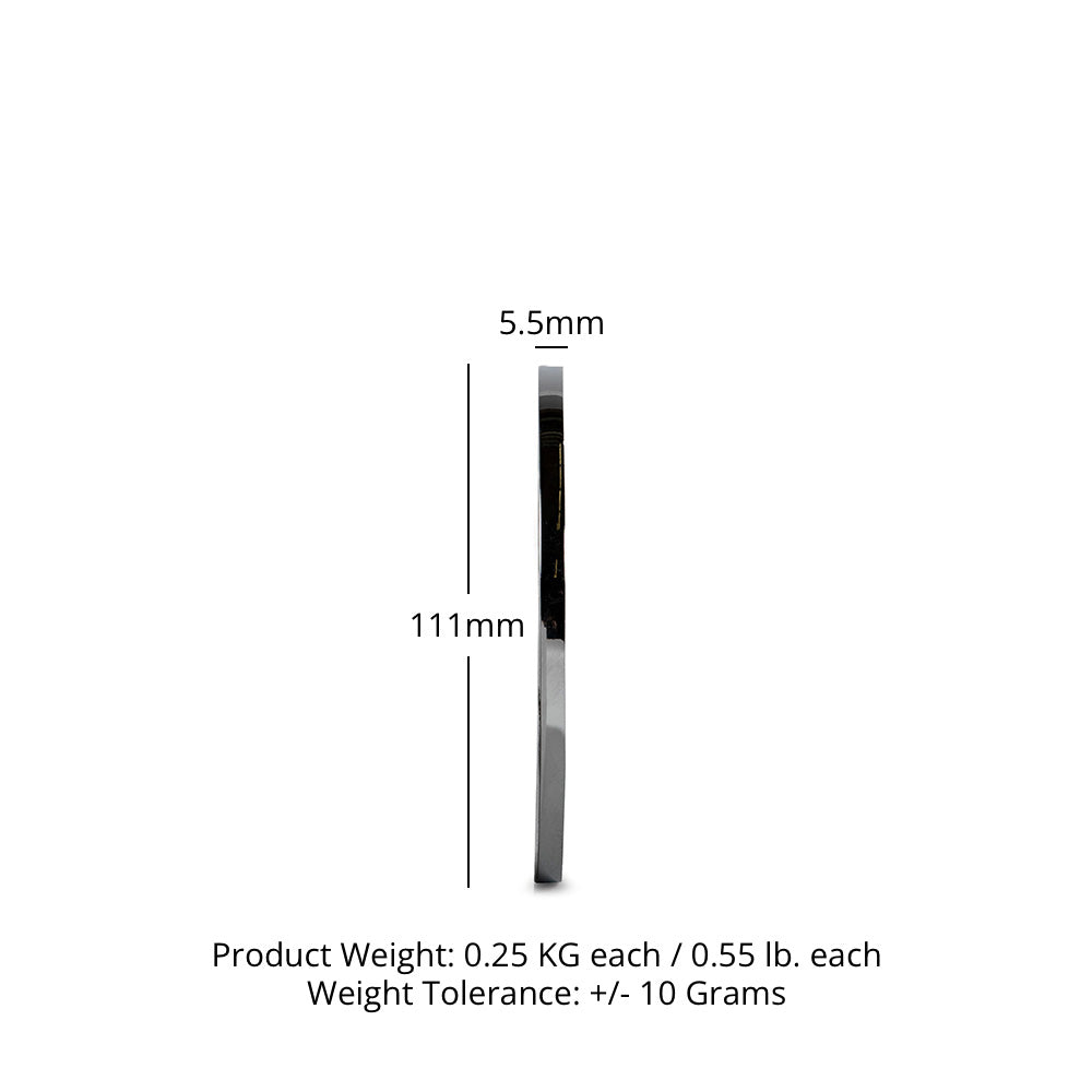 .25 KG Pair Calibrated Steel Plates - view 6