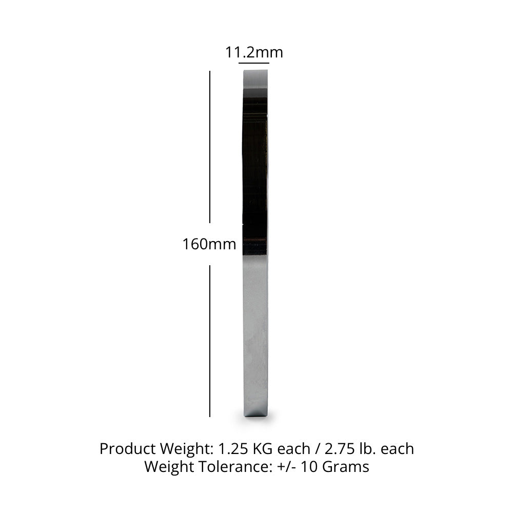 1.25 KG Pair Calibrated Steel Plates - view 6