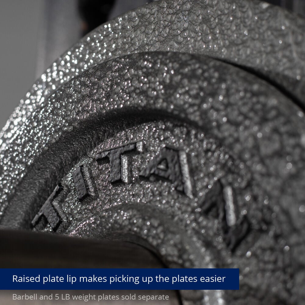 SCRATCH AND DENT - 2.5 LB Pair Silver Series Cast Iron Olympic Plates - FINAL SALE
