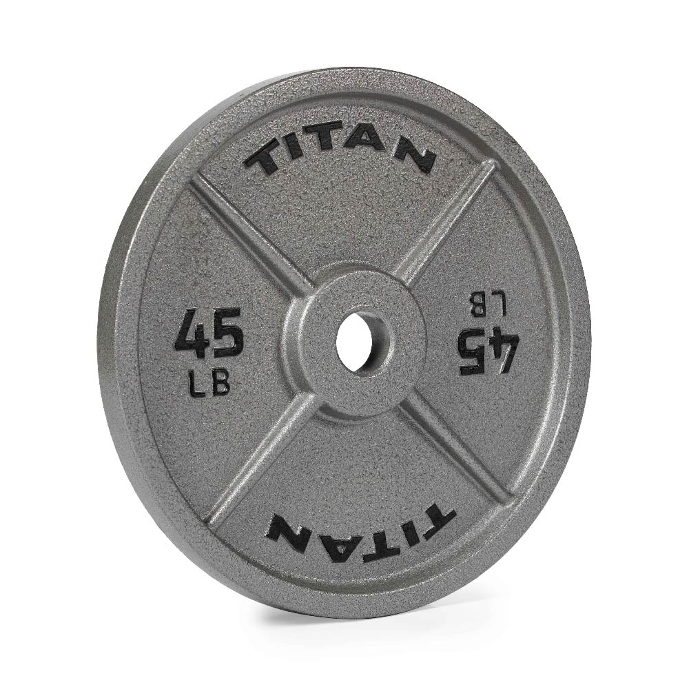 45 LB Single Cast Iron Olympic Plate - view 1