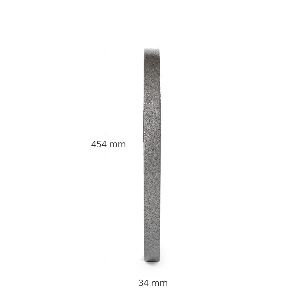 SCRATCH AND DENT - 45 LB Single Silver Series Cast Iron Olympic Plate - FINAL SALE