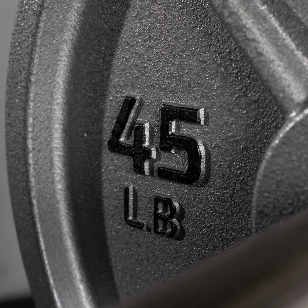 45 LB Single Cast Iron Olympic Plate - view 6