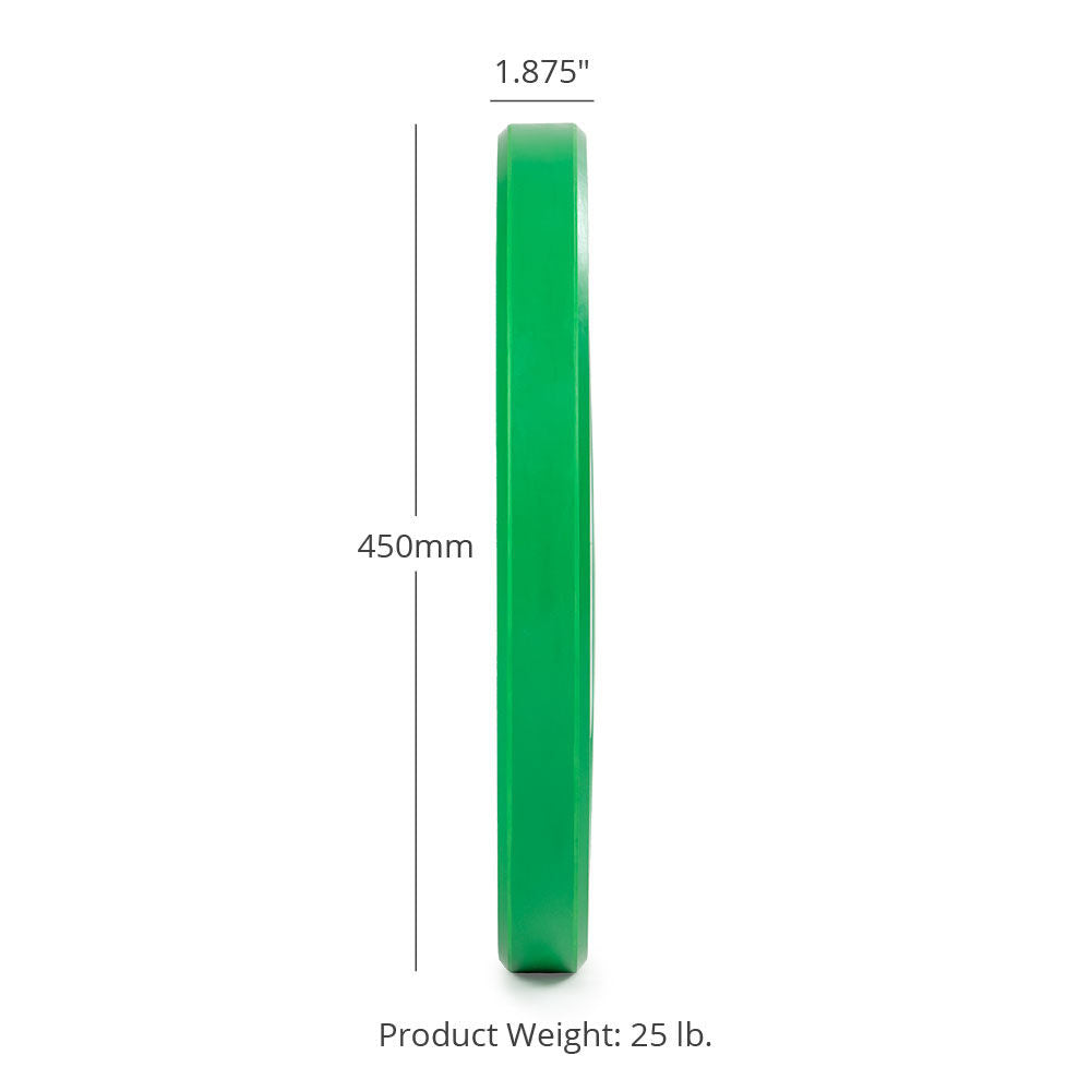 SCRATCH AND DENT - 25 LB Pair Economy Color Bumper Plates - FINAL SALE