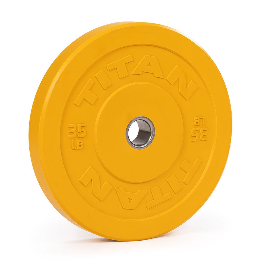 SCRATCH AND DENT - 35 LB Single Economy Color Bumper Plate - FINAL SALE - view 1