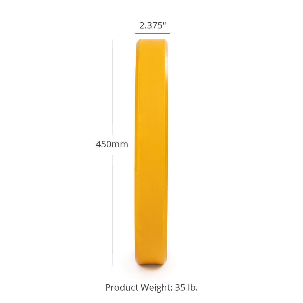 SCRATCH AND DENT - 35 LB Single Economy Color Bumper Plate - FINAL SALE
