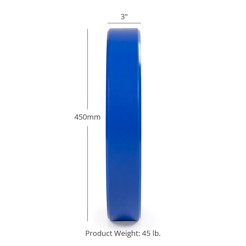 SCRATCH AND DENT - 45 LB Single Economy Color Bumper Plate - FINAL SALE