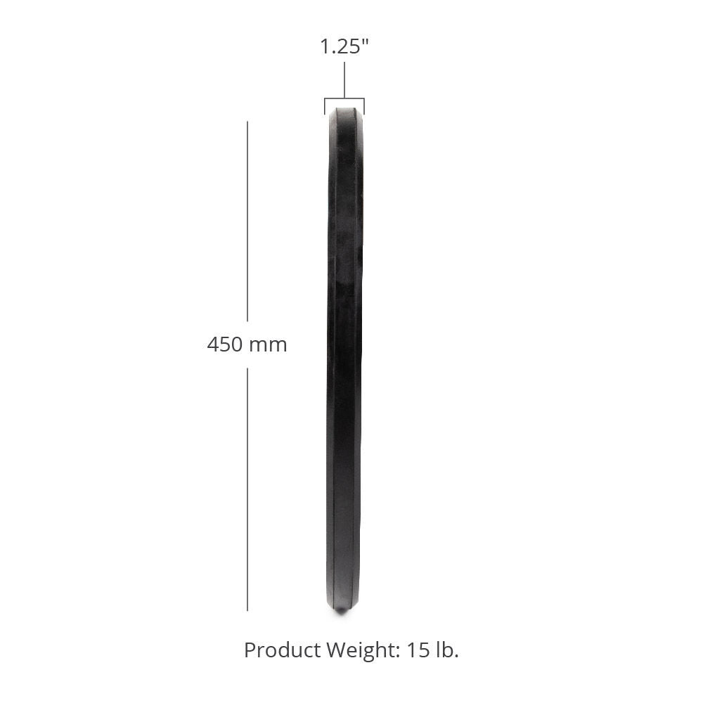SCRATCH AND DENT - 15 LB Pair Economy Black Bumper Plates - FINAL SALE