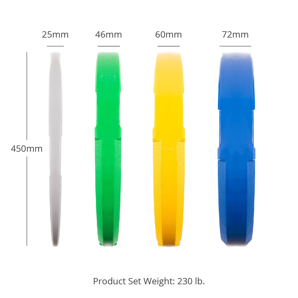 230 LB Set EZ-Grip Color Bumper Plates - view 10