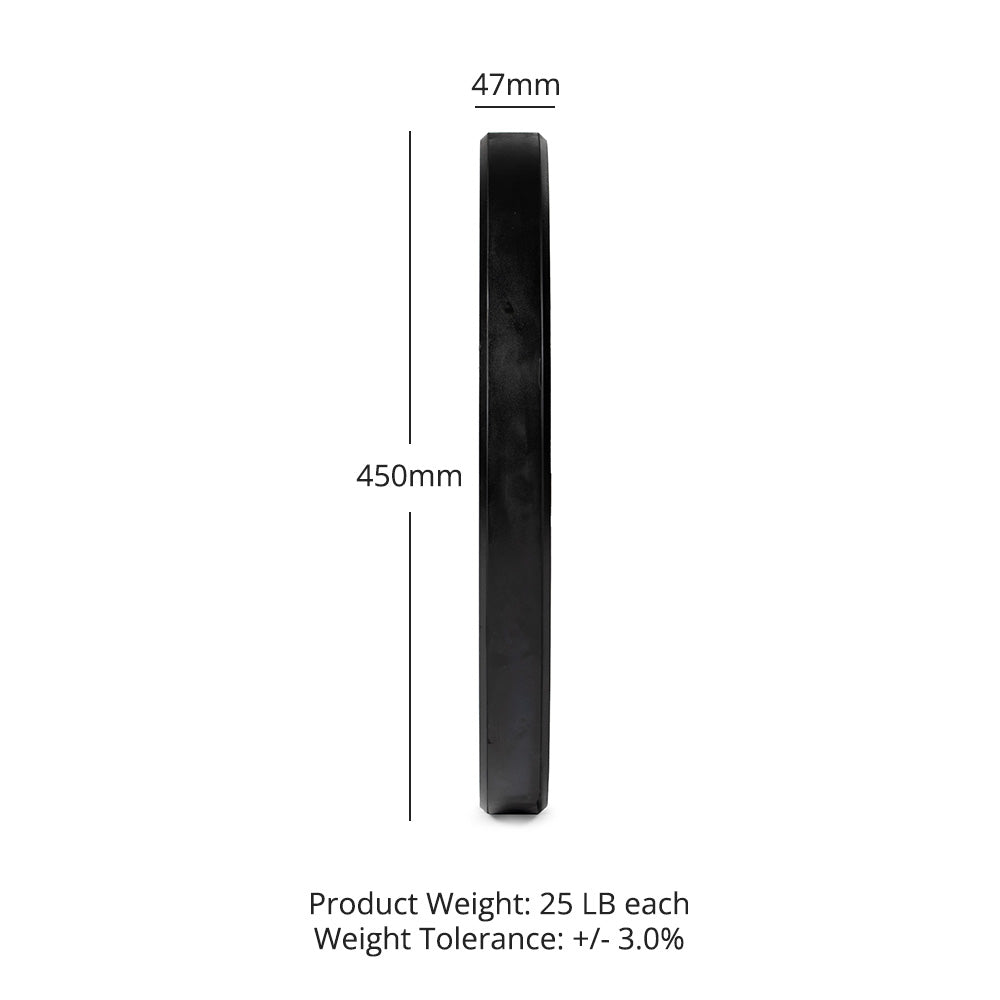 25 LB Pair Economy Bumper Plates - view 8