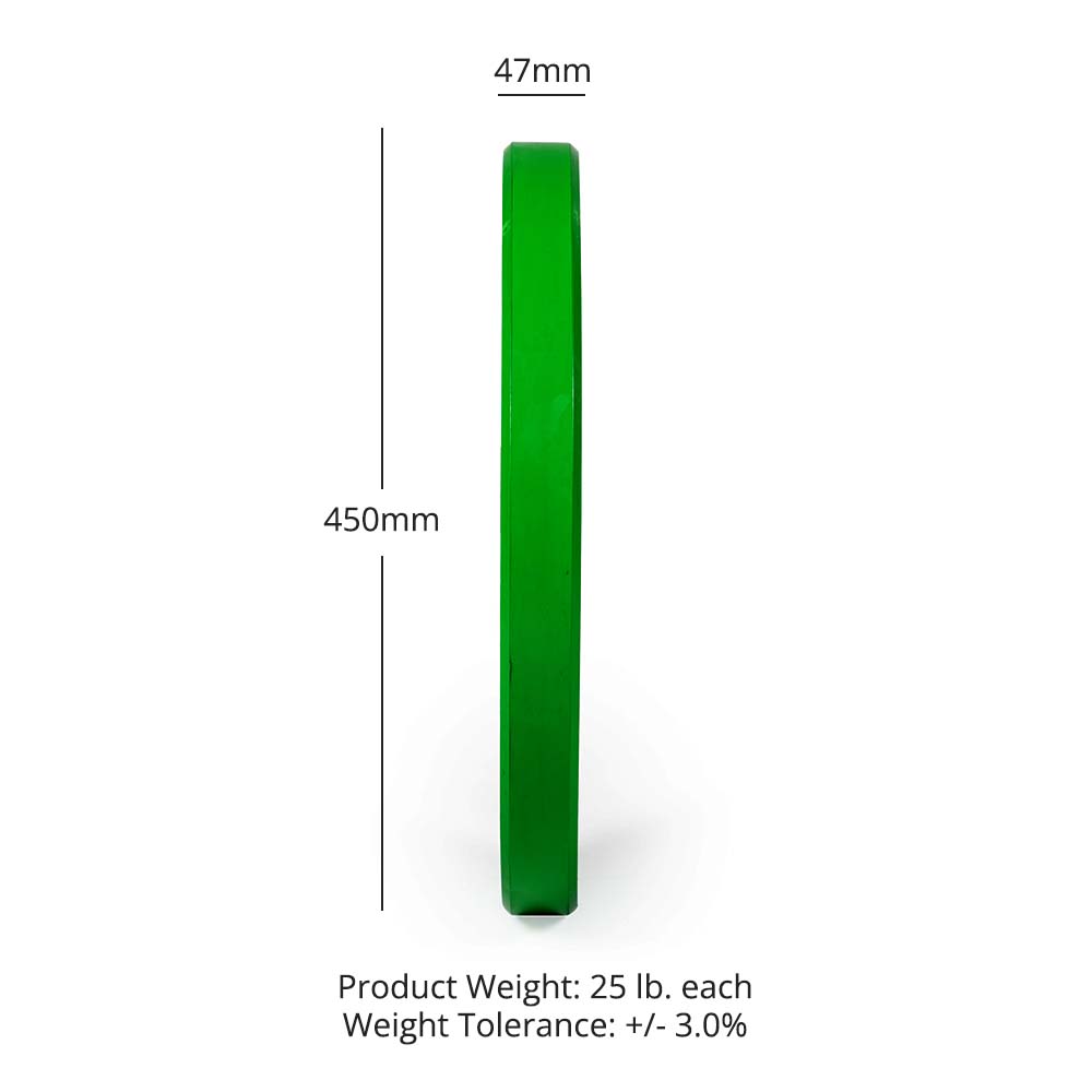 25 LB Pair Economy Color Bumper Plates - view 8