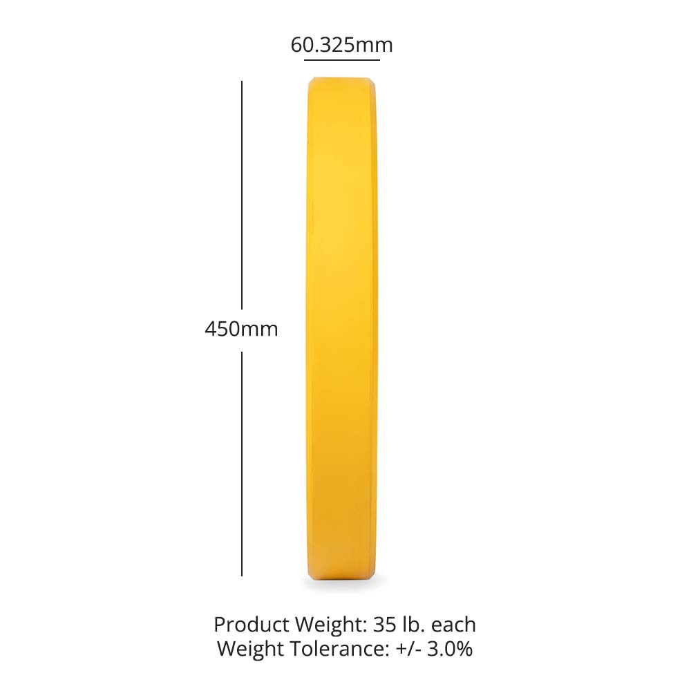 35 LB Single Economy Color Bumper Plate