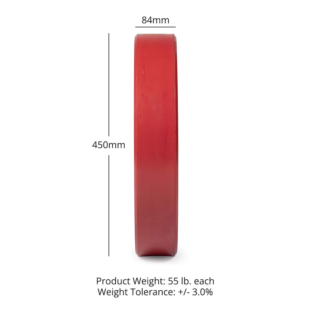 55 LB Single Economy Color Bumper Plate