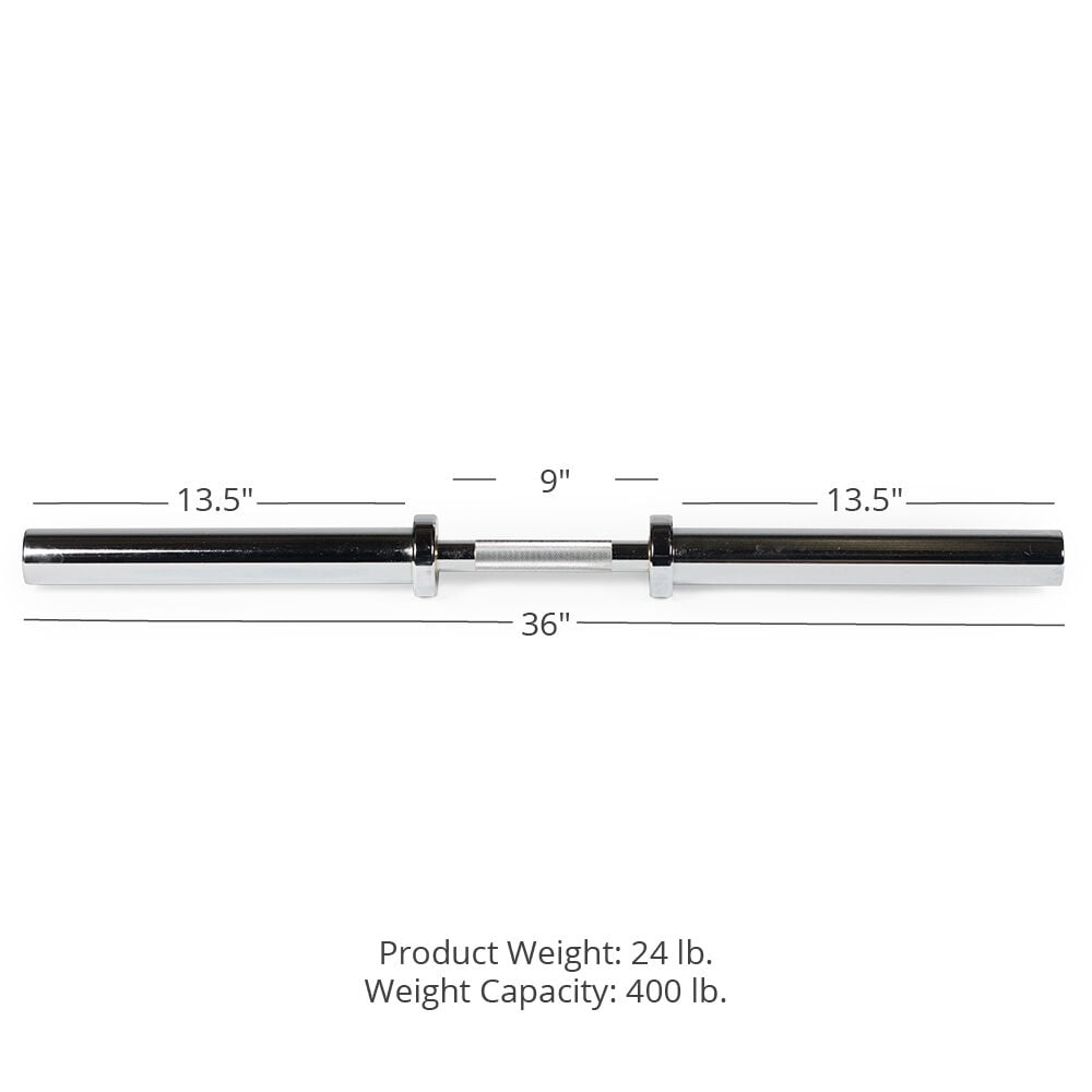 Scratch and Dent - Single Loadable 36" Olympic Dumbbell Handle - FINAL SALE - view 8