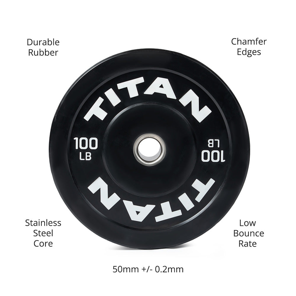 100 LB Single Economy Bumper Plate - view 7