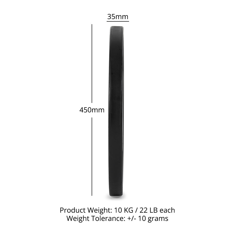 10 KG Pair Elite Bumper Plates - view 8