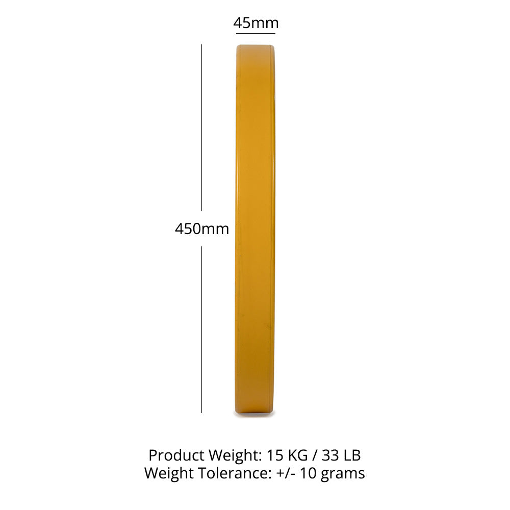 Scratch and Dent, 15 KG Single Elite Color Bumper Plate