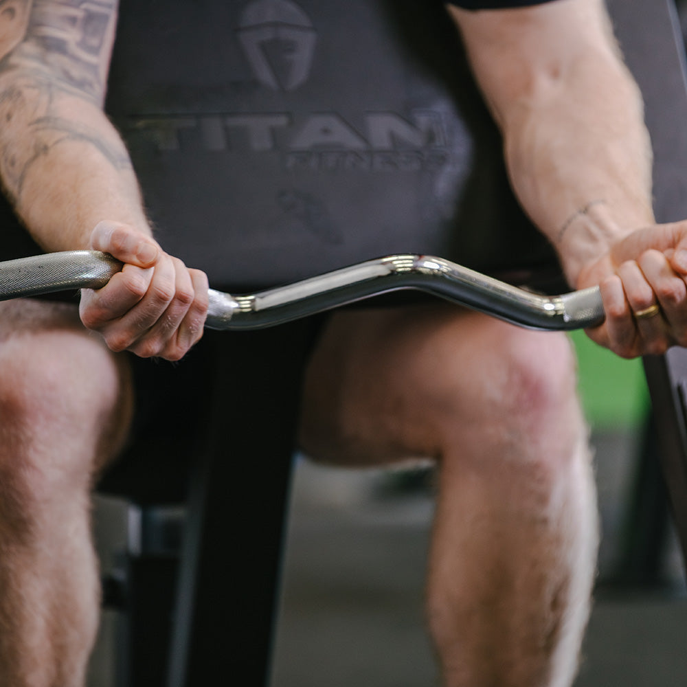 Performance Series Olympic EZ Curl Barbell - view 3