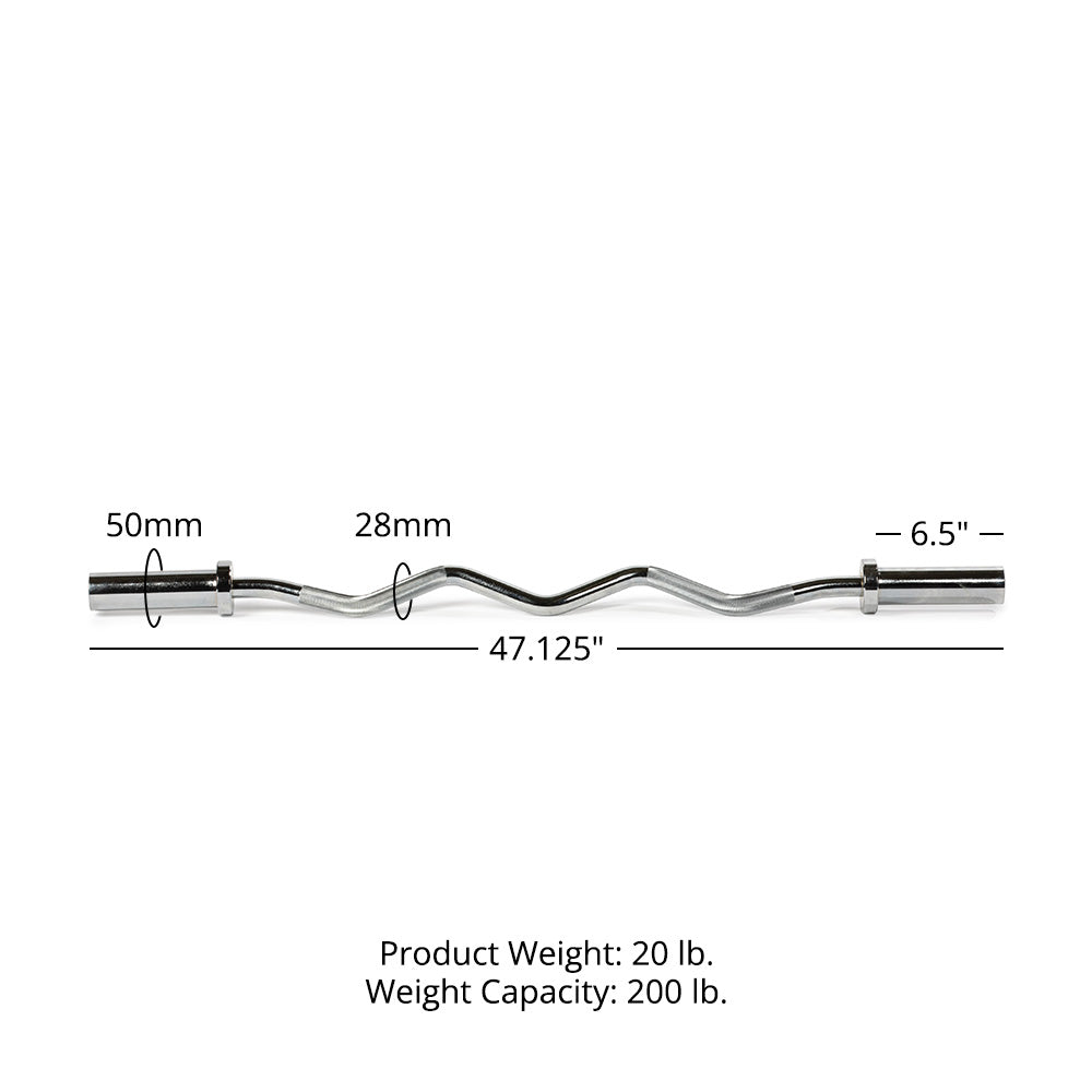 Performance Series Olympic EZ Curl Barbell - view 8