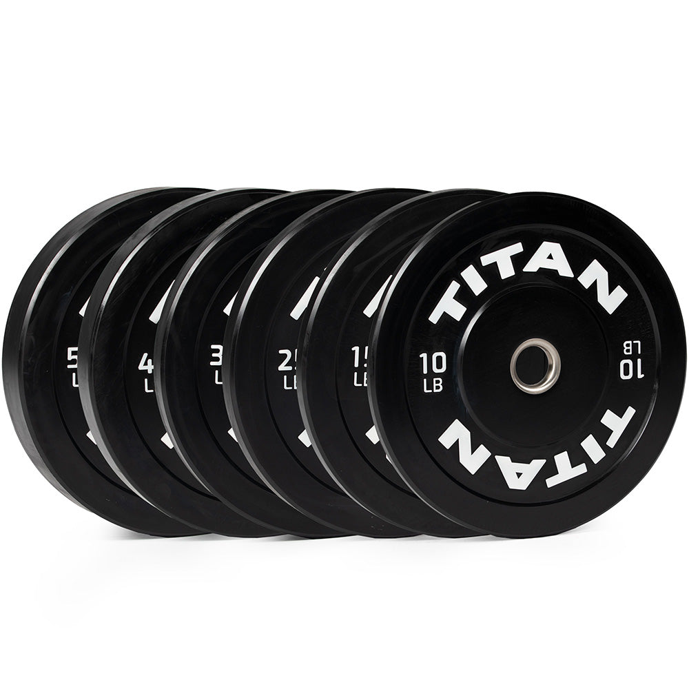 LB Economy Black Bumper Plates - view 1