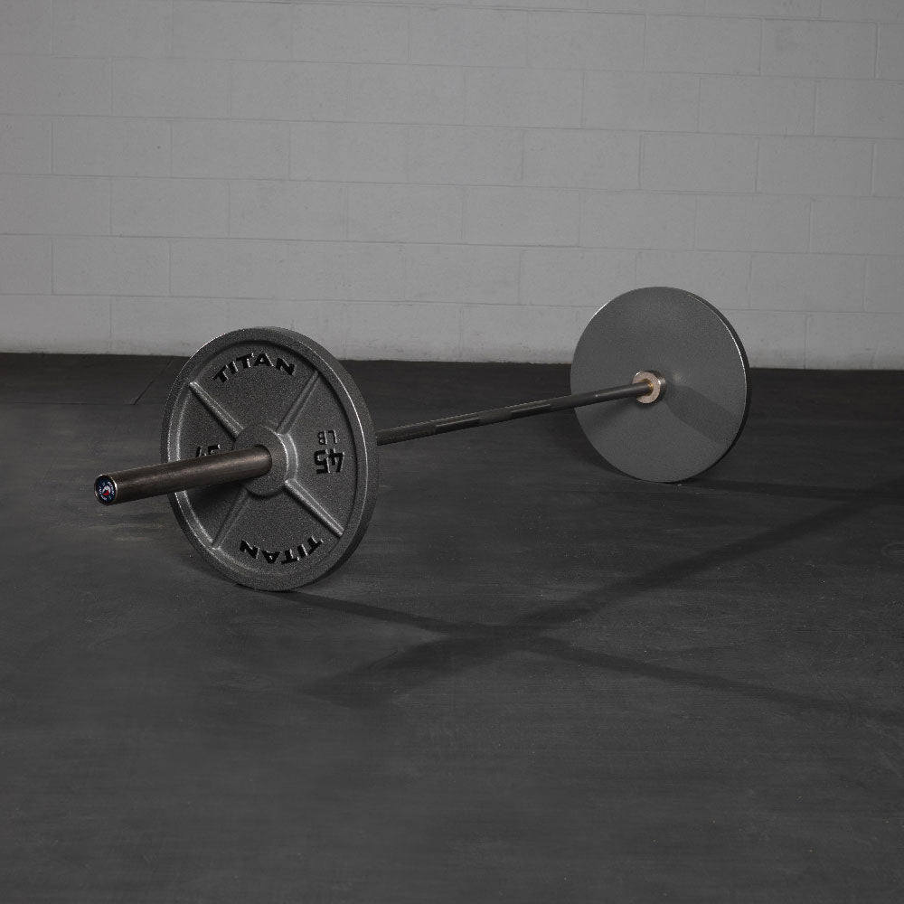 SCRATCH AND DENT - 245 LB Set Cast Iron Olympic Plates - FINAL SALE - view 4