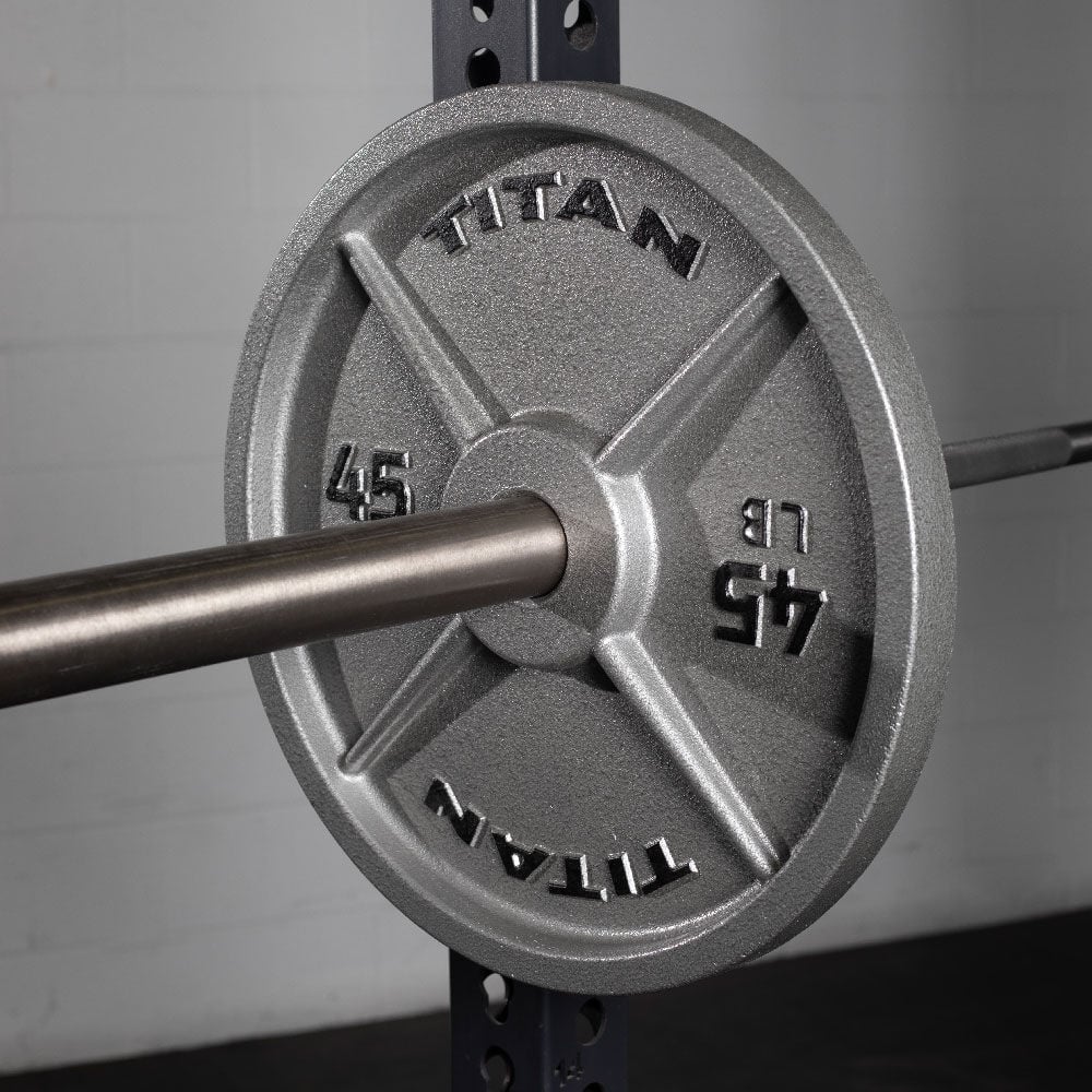 SCRATCH AND DENT - 245 LB Set Cast Iron Olympic Plates - FINAL SALE - view 5