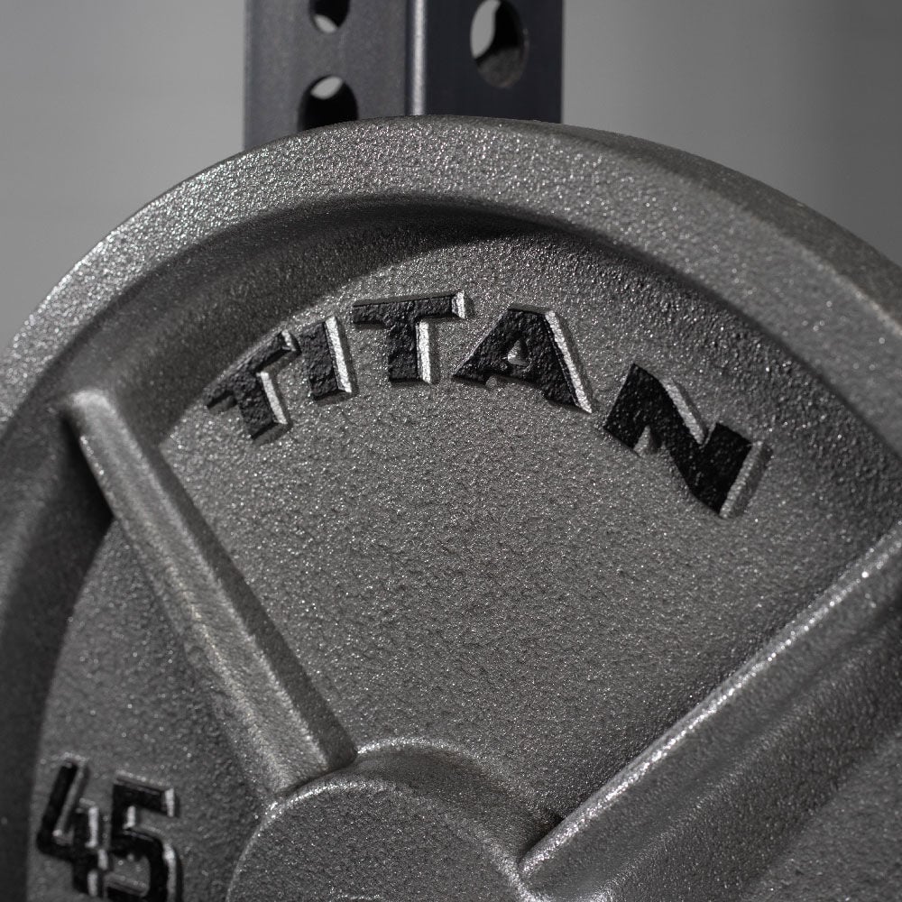 SCRATCH AND DENT - 245 LB Set Cast Iron Olympic Plates - FINAL SALE - view 6