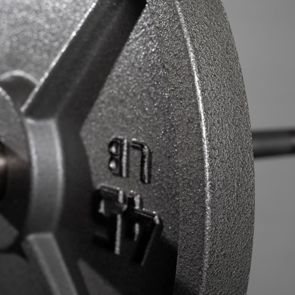 SCRATCH AND DENT - 245 LB Set Cast Iron Olympic Plates - FINAL SALE - view 7