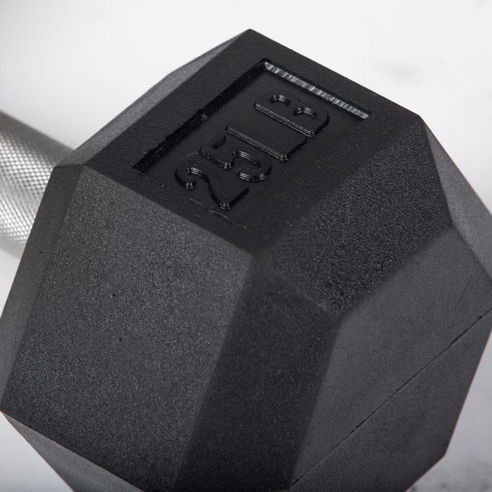Straight Stainless Steel Hex Dumbbells - view 4