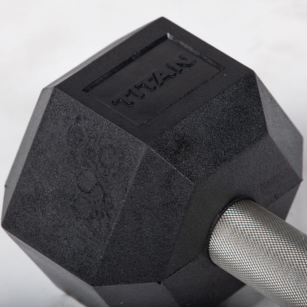 Straight Stainless Steel Hex Dumbbells - view 5