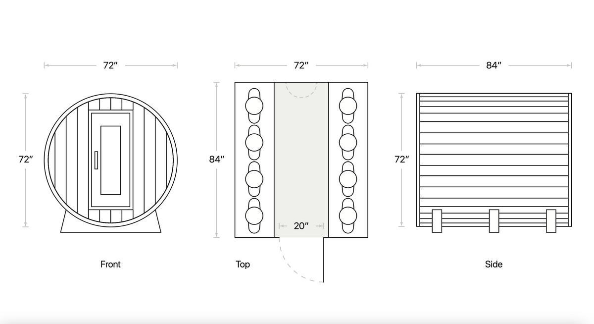 SISU The Edwin Barrel Sauna - view 10