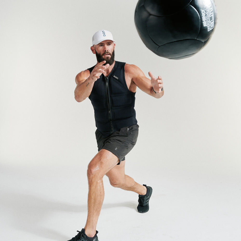 Aion Men's Workout Vest | Black - view 3