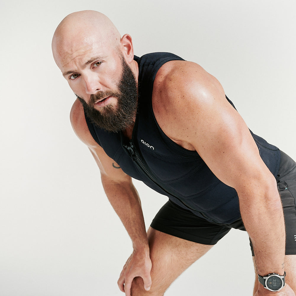 Aion Men's Workout Vest | Black - view 4