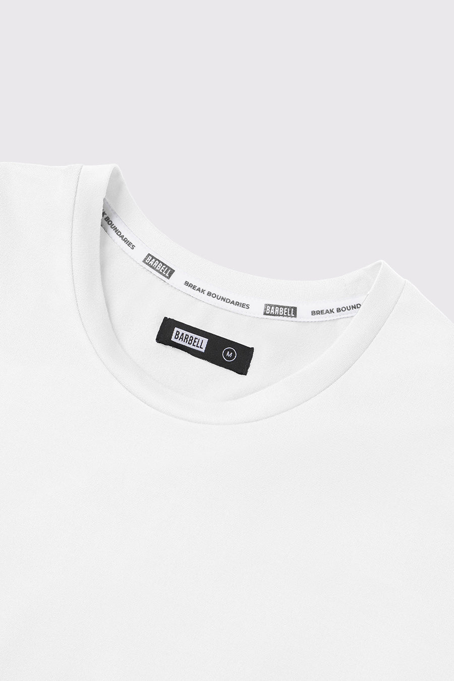 Barbell Apparel Fitted Drop Hem | White