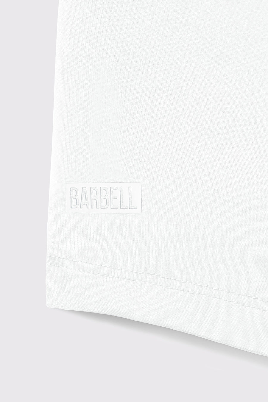 Barbell Apparel Fitted Drop Hem | White