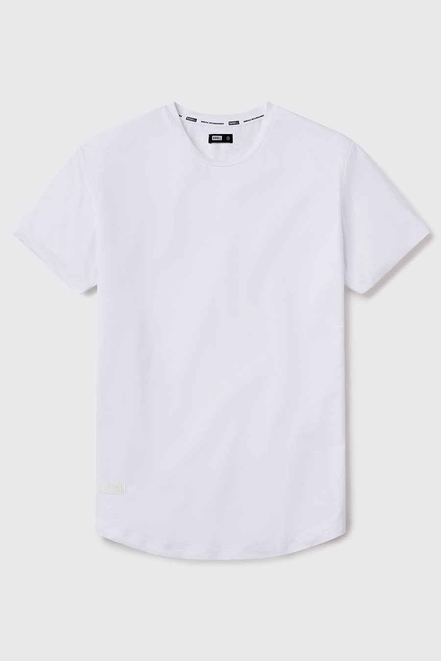 Barbell Apparel Fitted Drop Hem | White