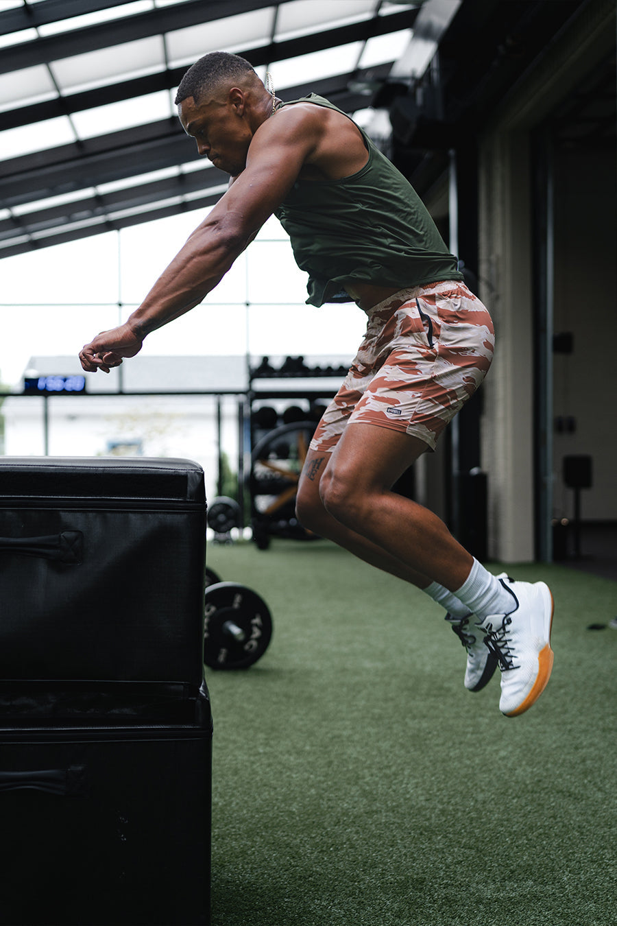 Barbell Apparel Phantom Short | Arid Tiger Stripe - view 45